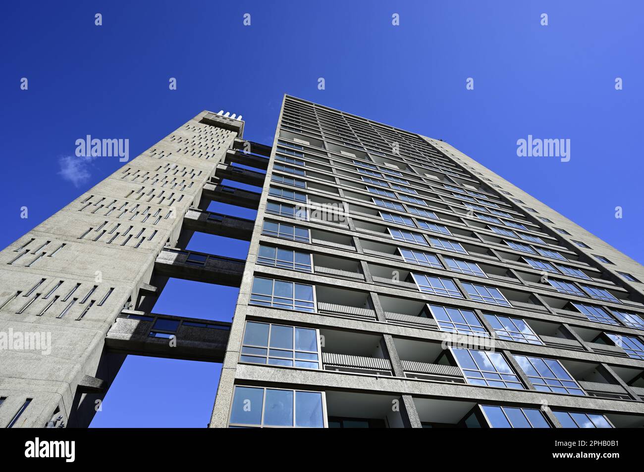 Balfron Tower, Poplar, Tower Hamlets, East London, Vereinigtes Königreich Stockfoto