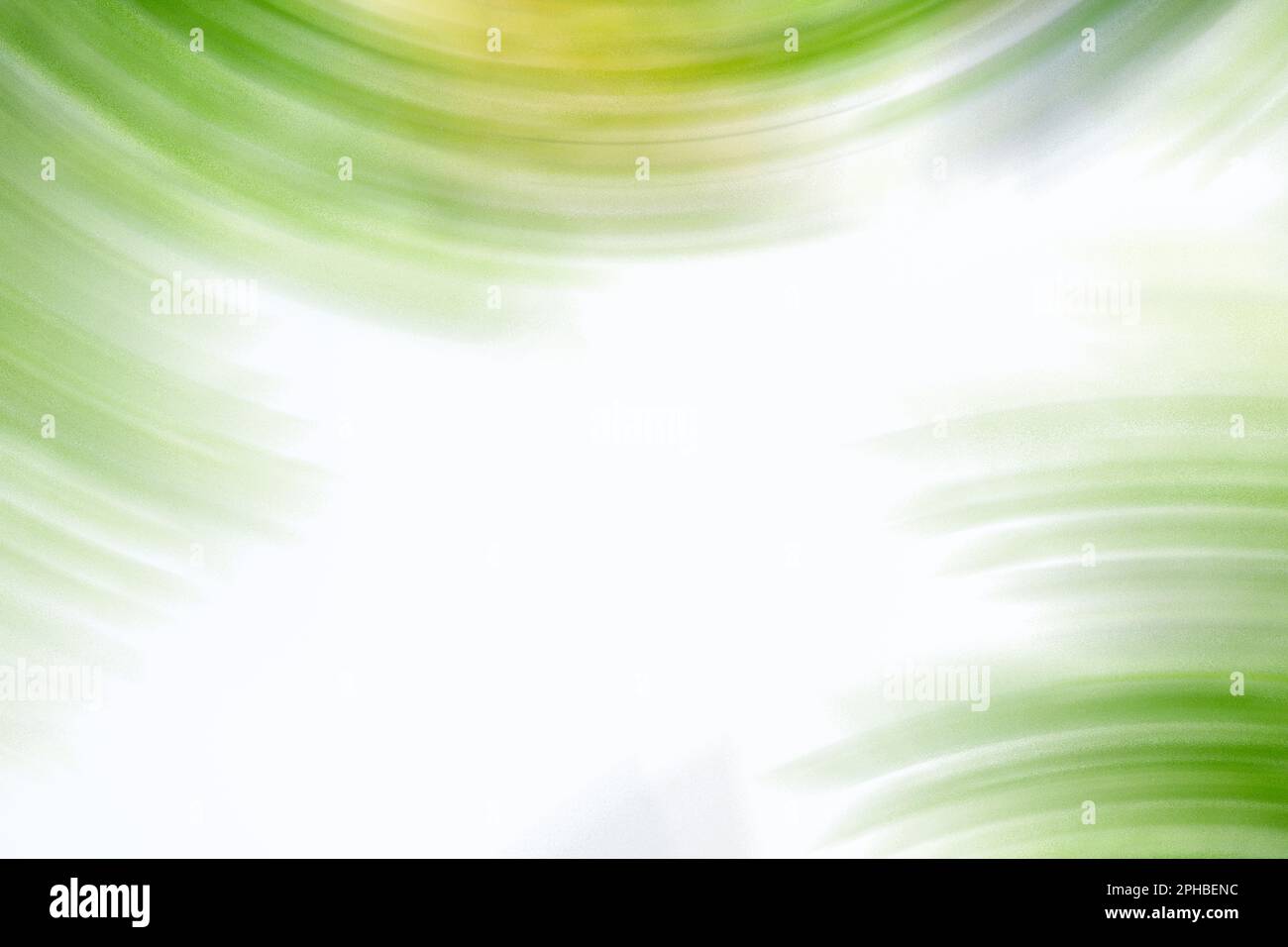 Abstrakter grüner Hintergrund mit dynamischer Formzusammensetzung. Stockfoto