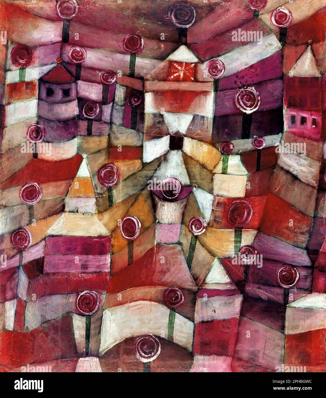 Rose Garden von Paul Klee (1879-1940), Ölstifttinte auf Papier, 1920 Stockfoto