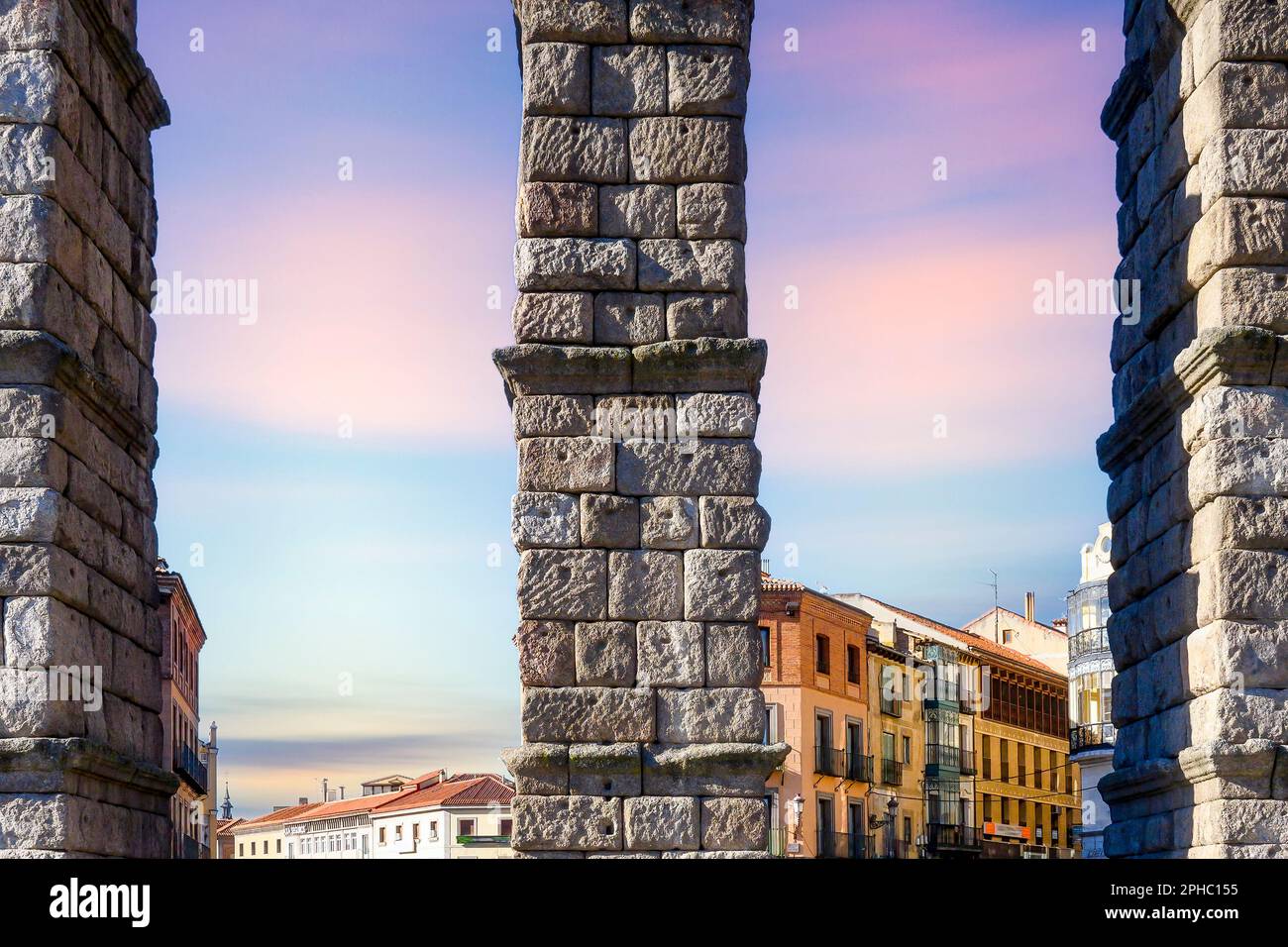 Römisches Aquädukt in Toledo, Spanien Stockfoto