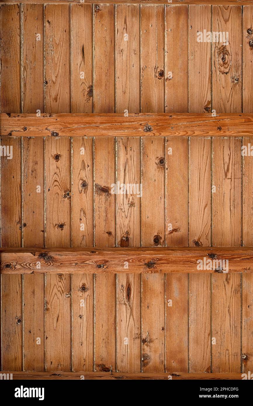 Unlackierte neue, blanke Holzbohlen zur Verwendung als Hintergrundstruktur Stockfoto