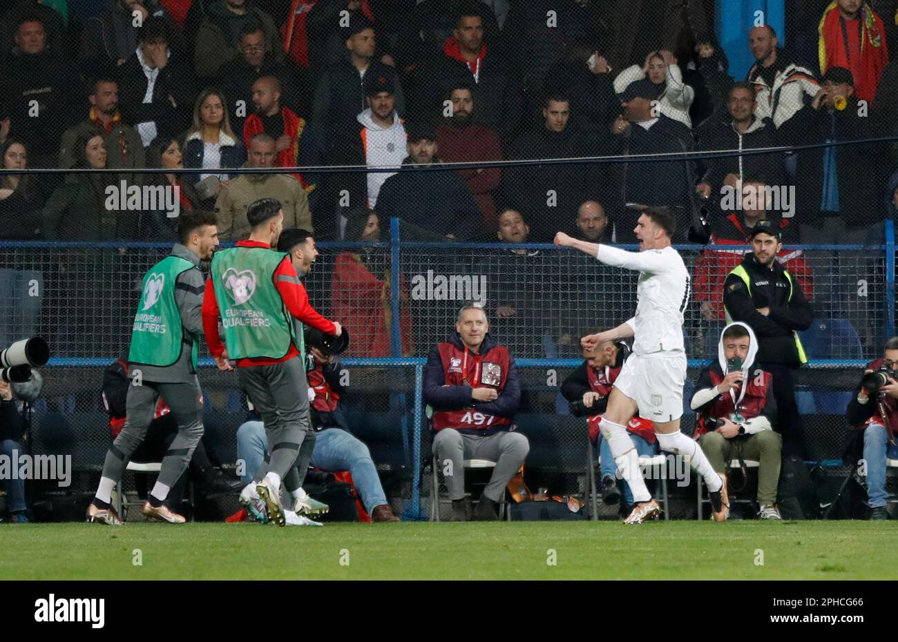 Fußball UEFA Euro 2024 Qualifier Gruppe G Montenegro/Serbien
