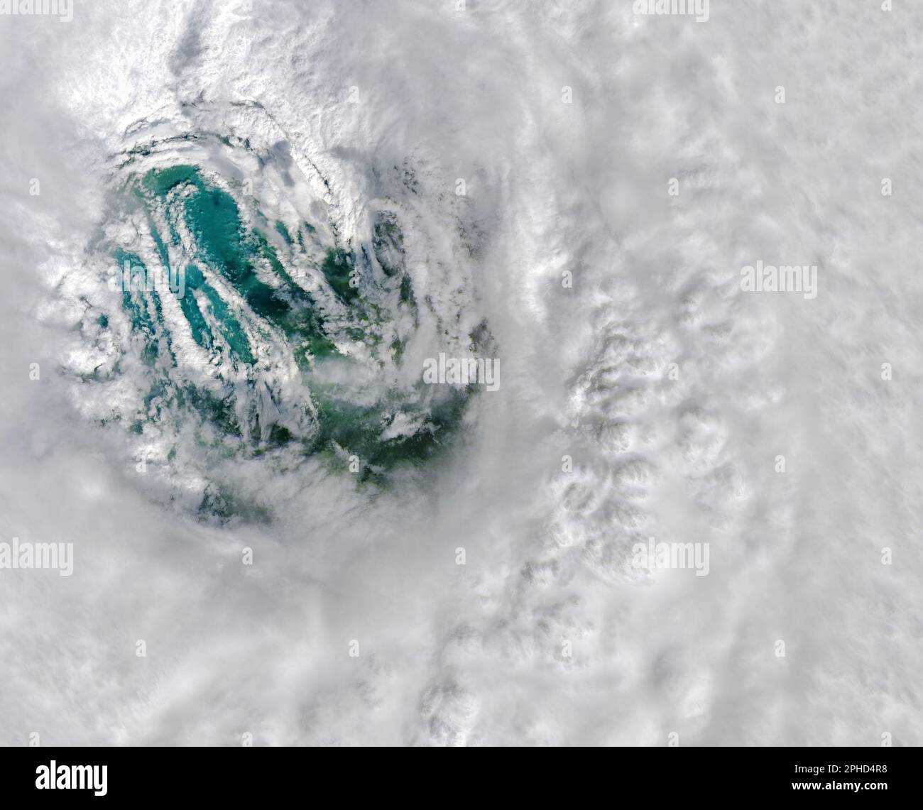 Hurrikan Ian's Eye-Wall from space, 28. September 2022 Stockfoto