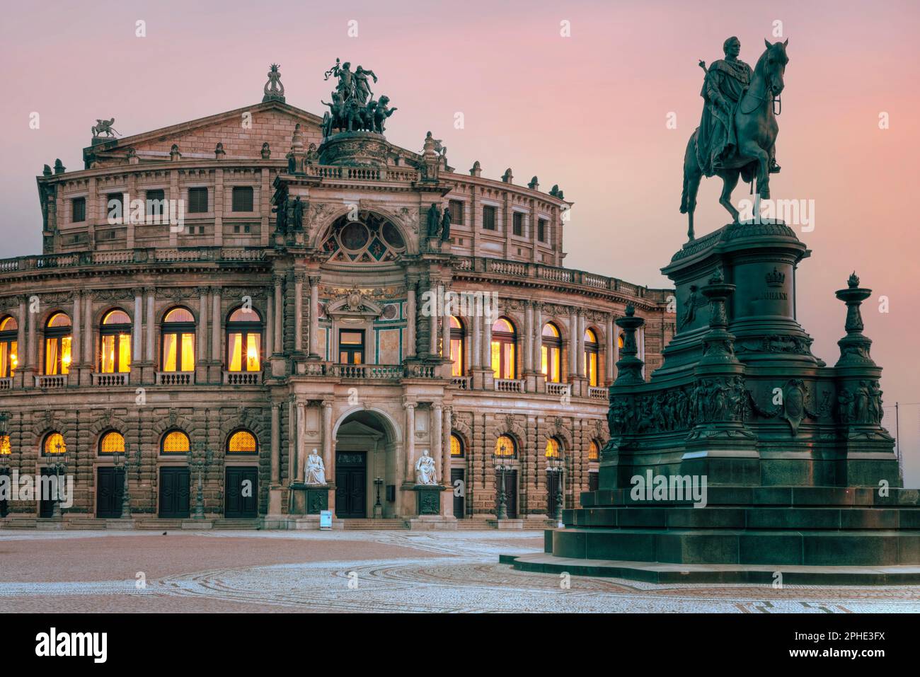 Semperoper, Dresden, Sachsen, Deutschland Stockfoto