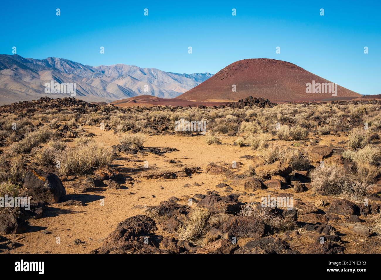 Red Hill Cinder Cone in Kalifornien Stockfoto