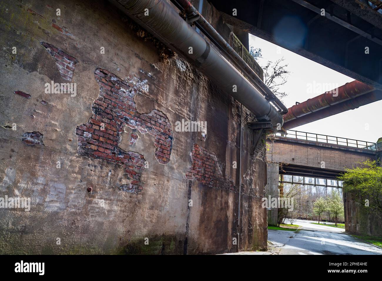 Landschaftspark Duisburg Nord in Deutschland. Es ist ein öffentlicher Park in Duisburg-Meiderich, Deutschland. Es wurde von mir entworfen Stockfoto