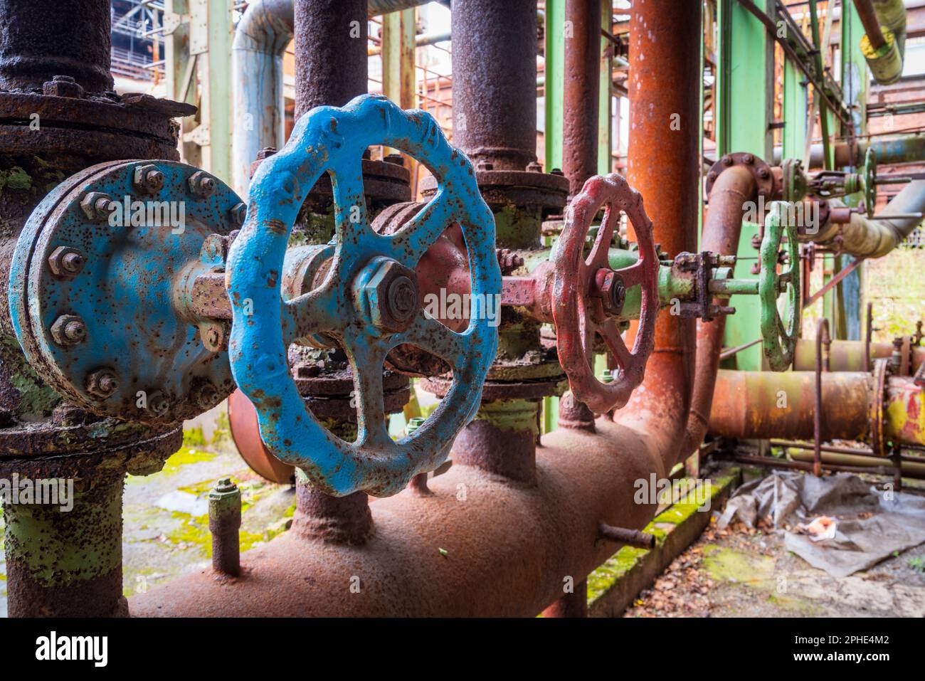 Landschaftspark Duisburg Nord in Deutschland. Es ist ein öffentlicher Park in Duisburg-Meiderich, Deutschland. Es wurde von mir entworfen Stockfoto