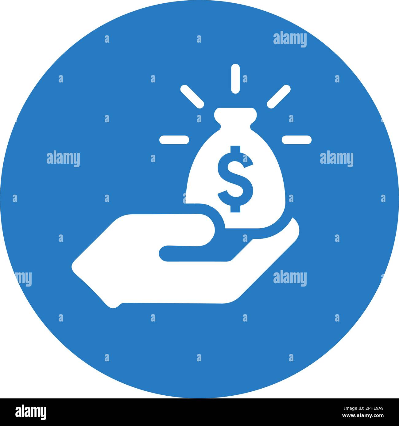 Symboldesign für Geld im Bestand – gut organisiertes und bearbeitbares Vektordesign für kommerzielle Zwecke, Printmedien, Web oder andere Designprojekte. Stock Vektor
