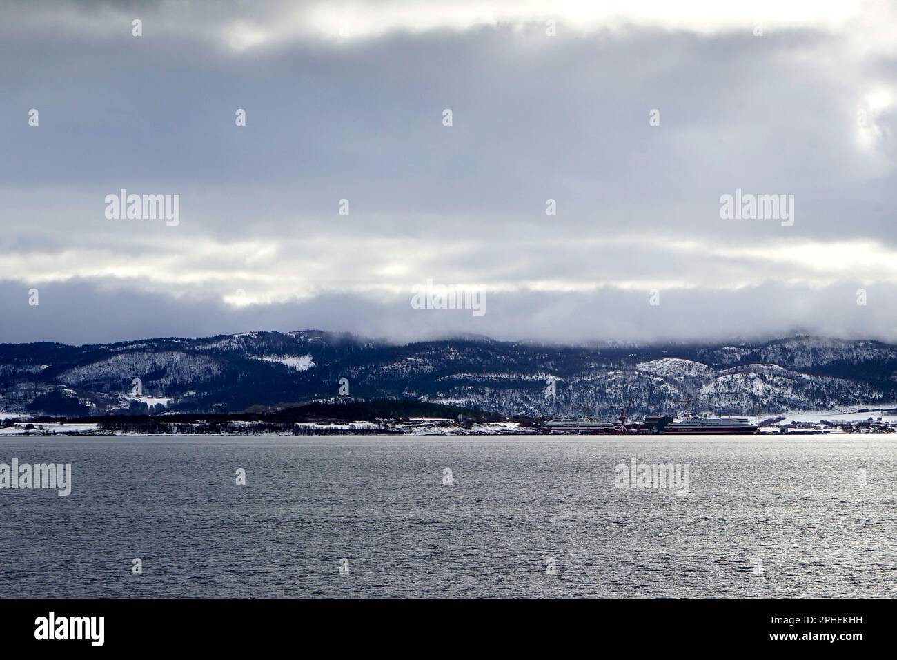 Gebirge Trondheim, Norwegen. Stockfoto