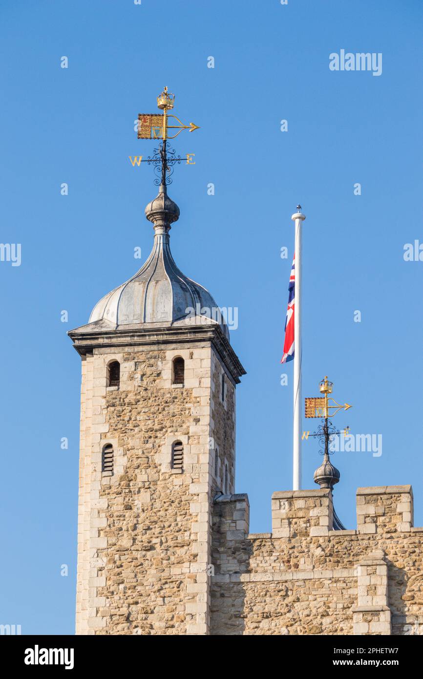 Der Tower of London (königlicher Palast seiner Majestät und Festung des Tower of London), London, Großbritannien Stockfoto