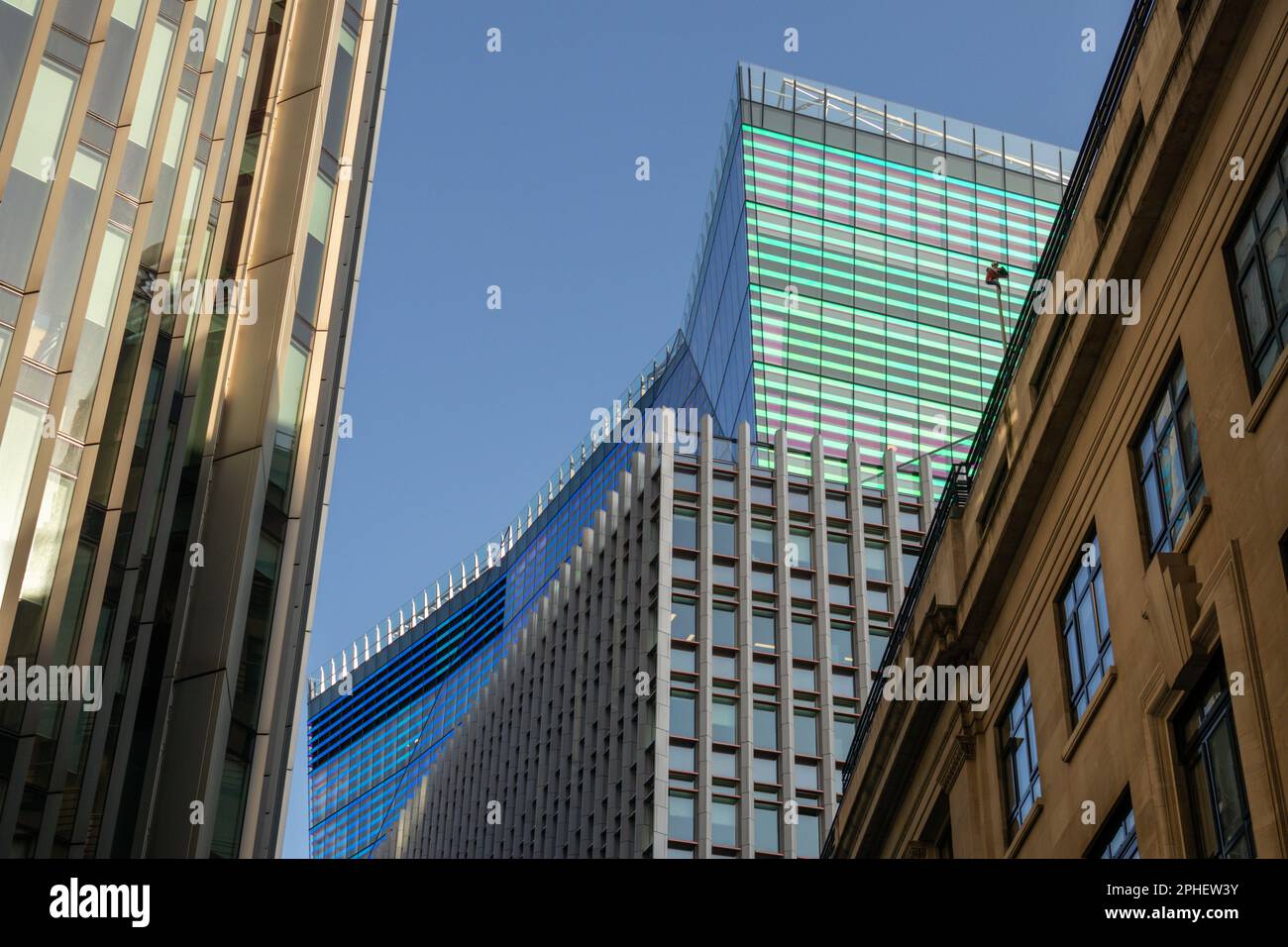 Das Willis Building und die Scapel Wolkenkratzer in der City of London, Großbritannien Stockfoto