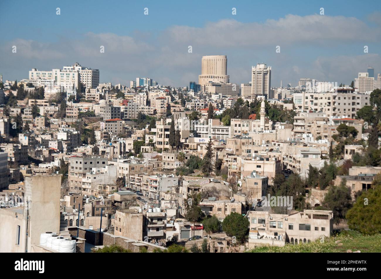 Blick auf Amman von der Zitadelle, Amman, Jordan Stockfoto