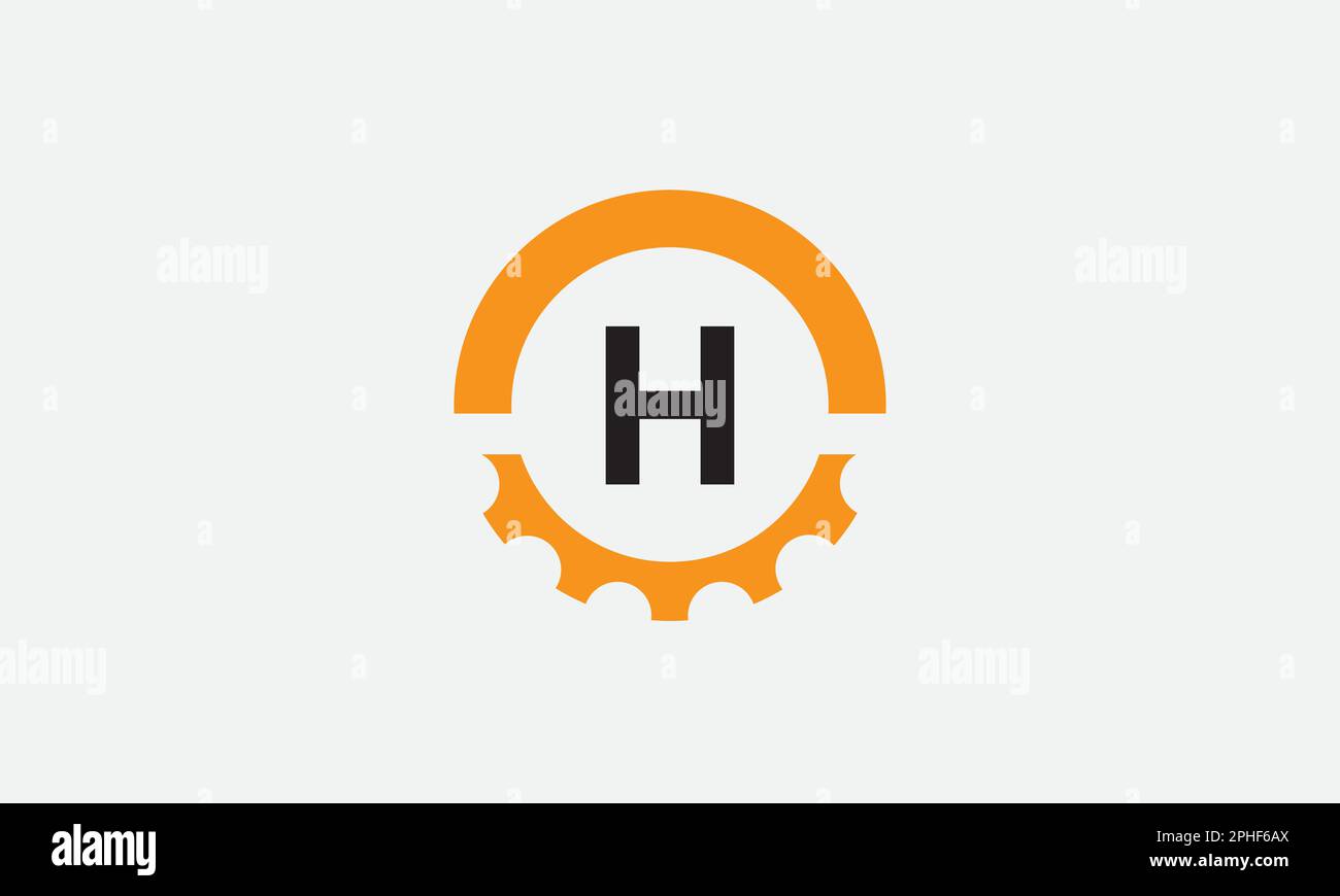 Technisches Logo, Zahnräder und Schraubenschlüssel mit Buchstabe und Logo-Design. Schraubenschlüssel-Service-Industrie, industrielle und mechanische Symbolkonstruktion. „Gear Circle“-Design. Stock Vektor