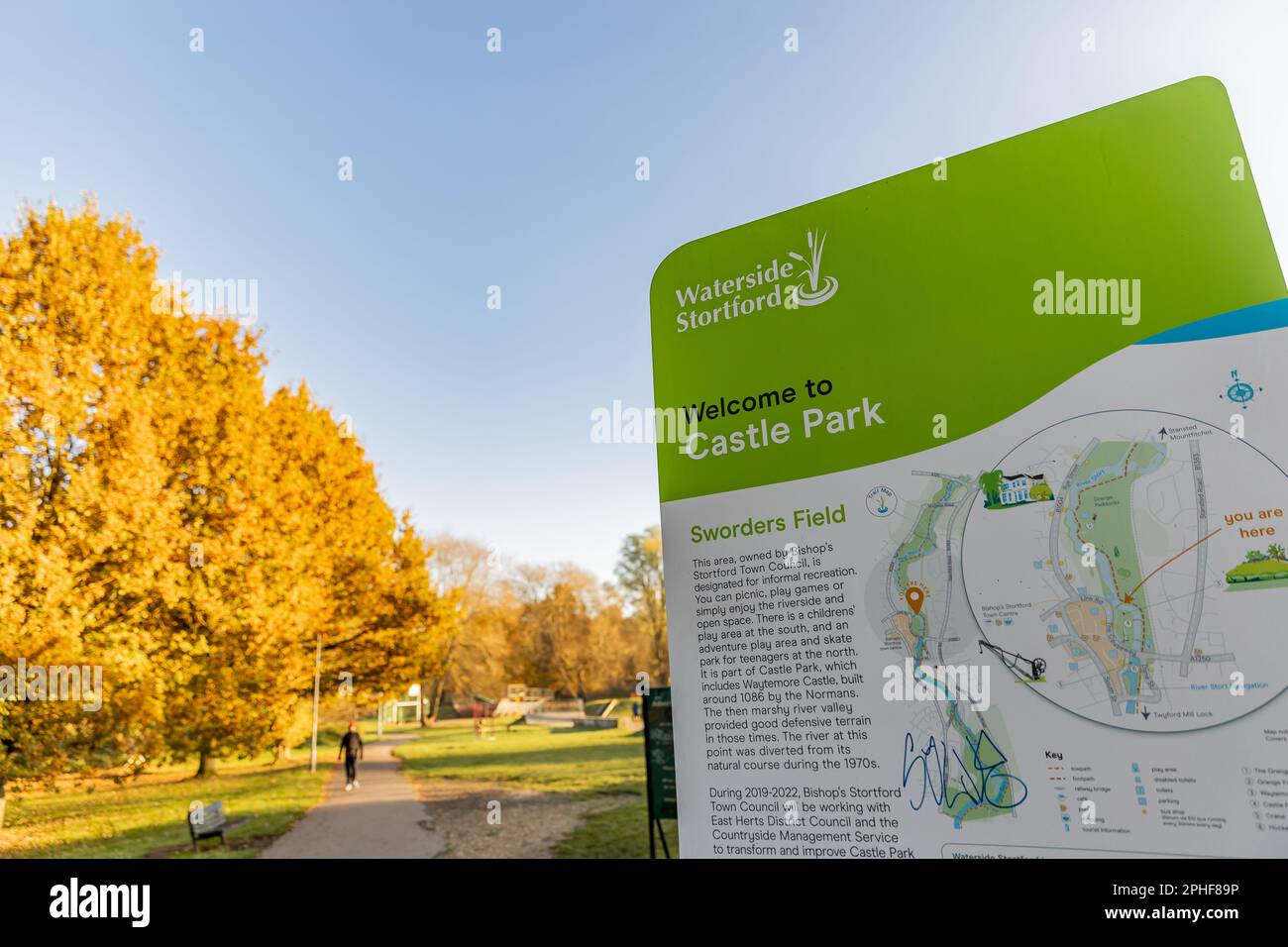 Bishop's Stortford, Hertfordshire, England, Großbritannien - Fotografie der Region Stockfoto