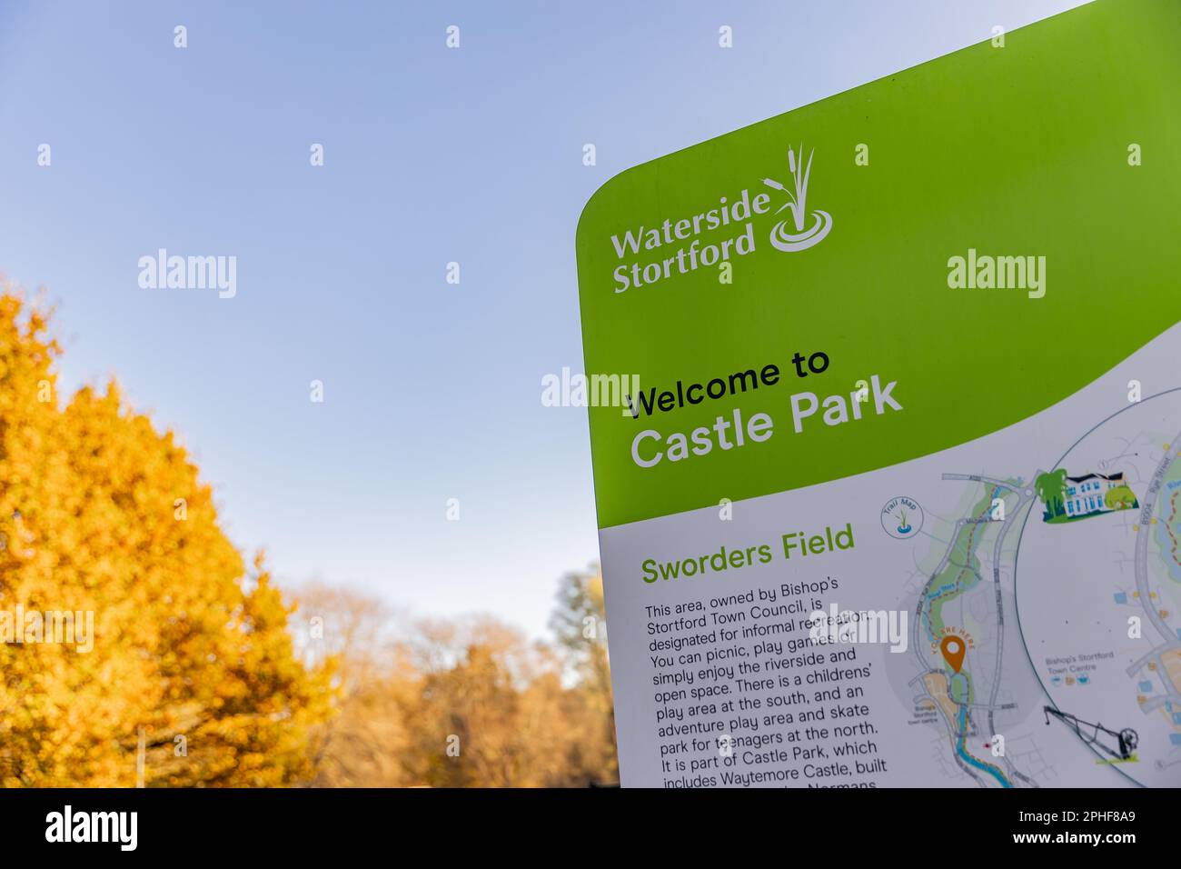 Bishop's Stortford, Hertfordshire, England, Großbritannien - Fotografie der Region Stockfoto