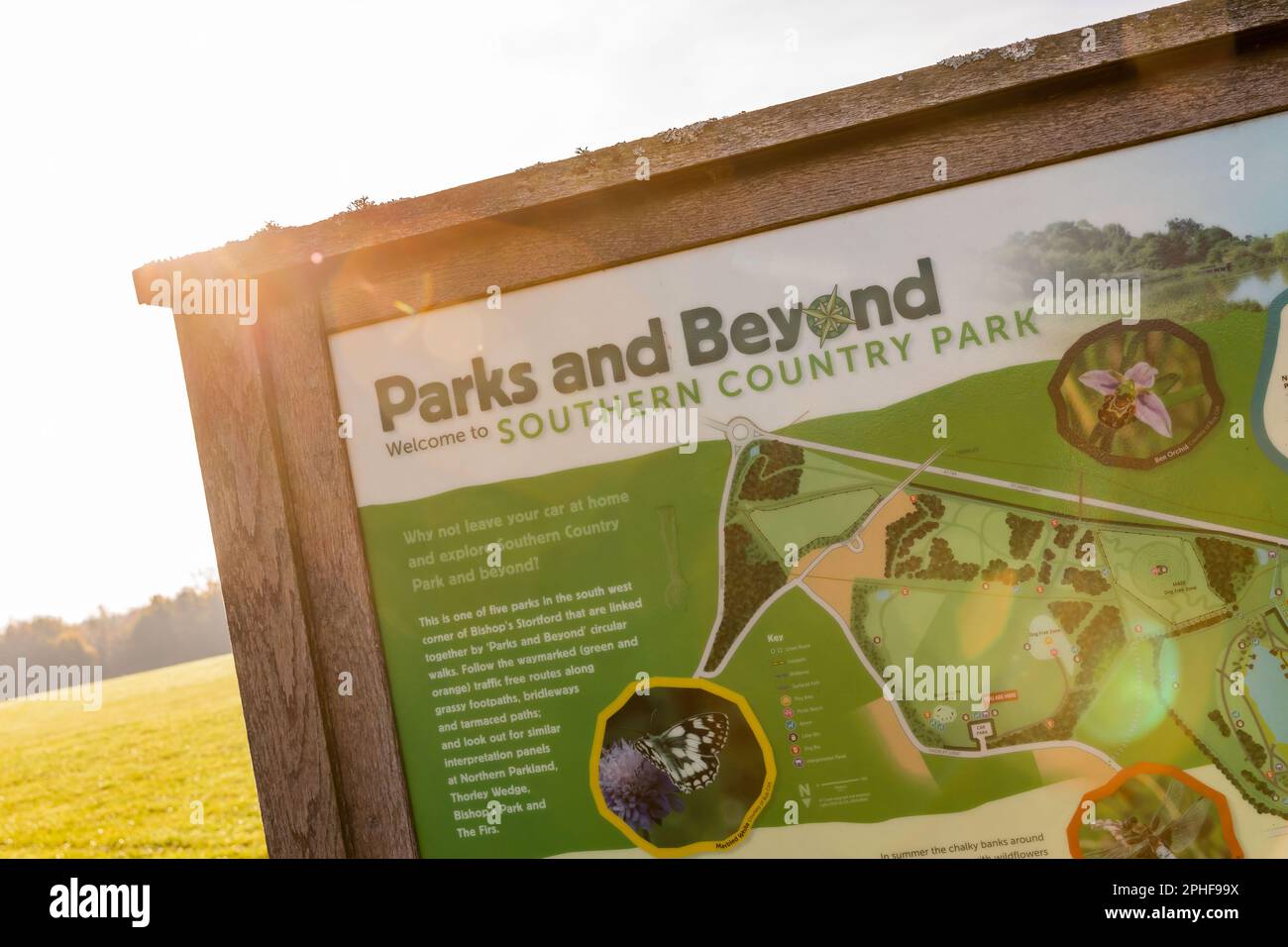 Bishop's Stortford, Hertfordshire, England, Großbritannien - Fotografie der Region Stockfoto