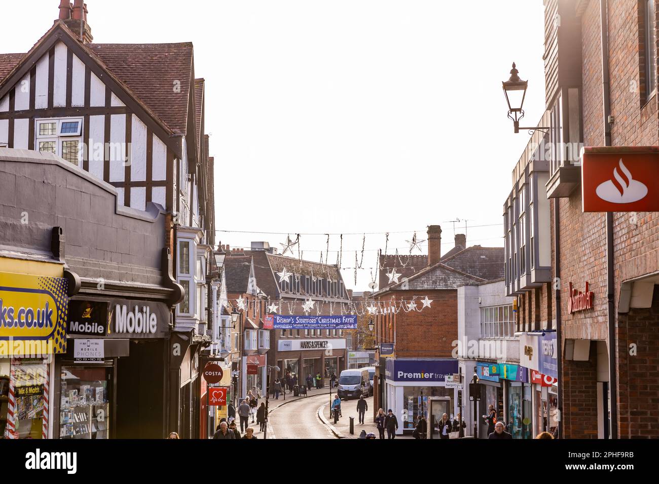 Bishop's Stortford, Hertfordshire, England, Großbritannien - Fotografie der Region Stockfoto