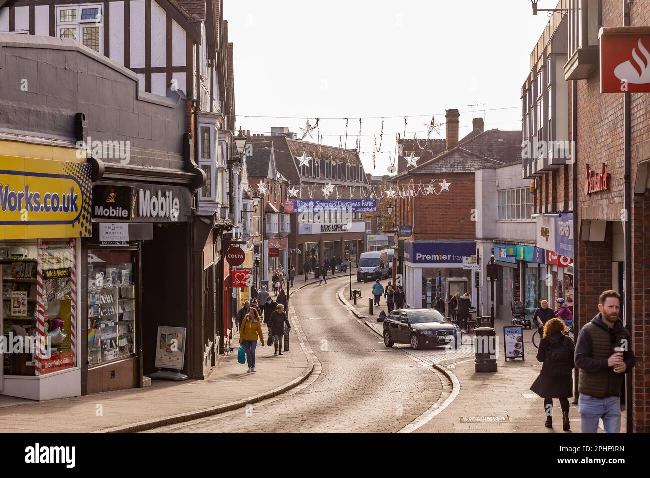 Bishop's Stortford, Hertfordshire, England, Großbritannien - Fotografie der Region Stockfoto