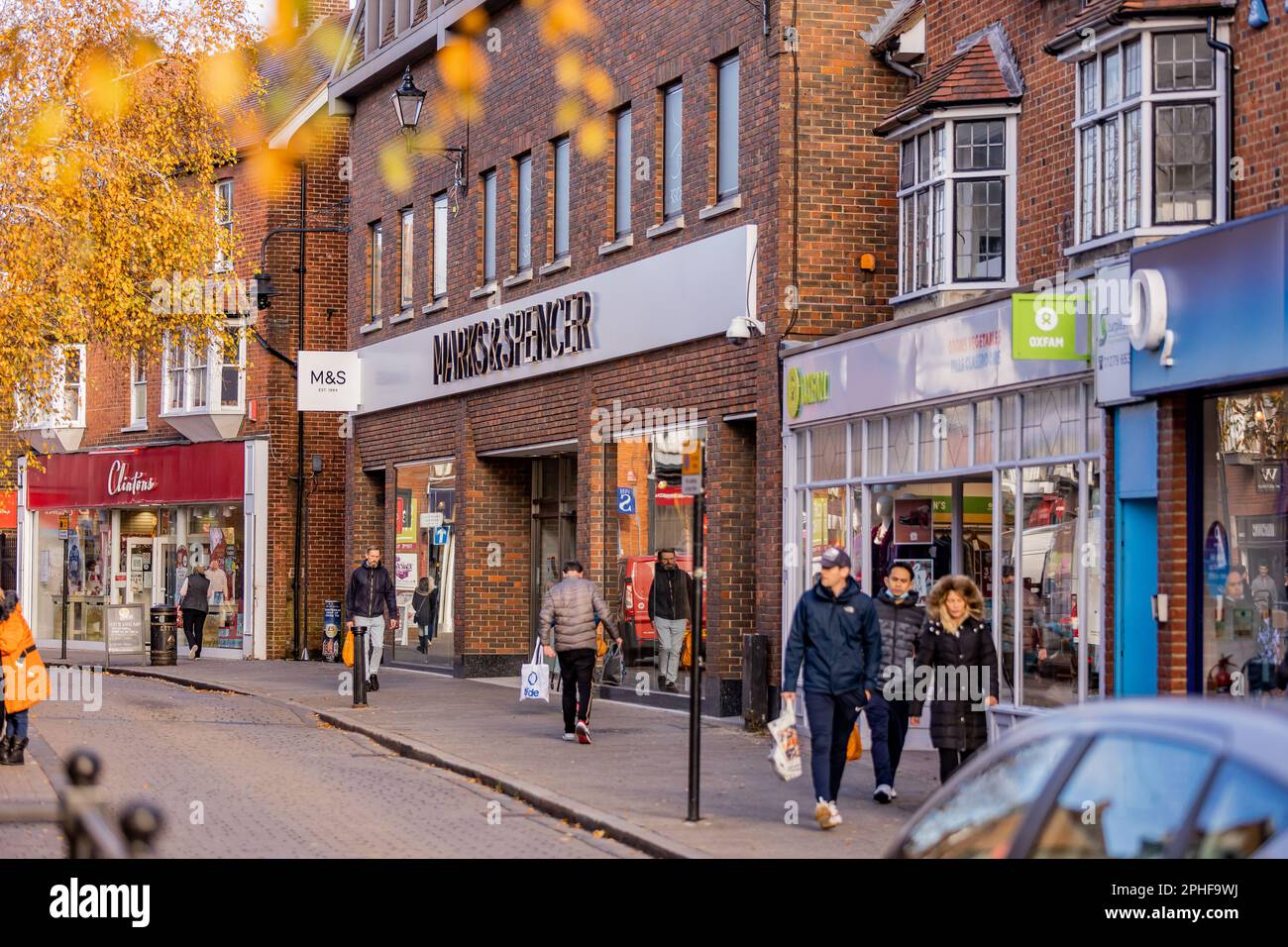 Bishop's Stortford, Hertfordshire, England, Großbritannien - Fotografie der Region Stockfoto