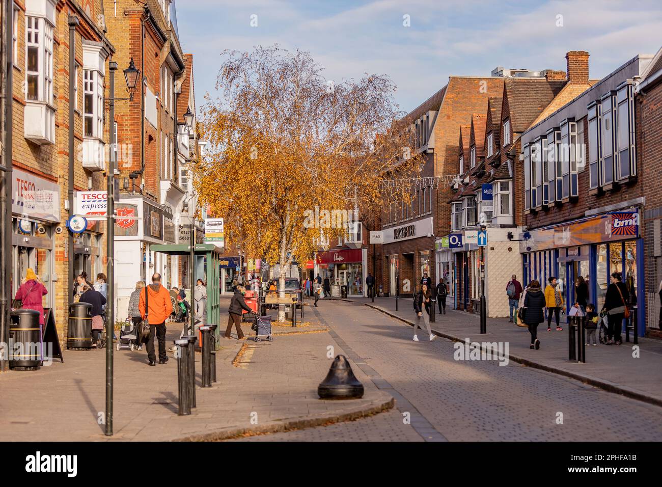 Bishop's Stortford, Hertfordshire, England, Großbritannien - Fotografie der Region Stockfoto