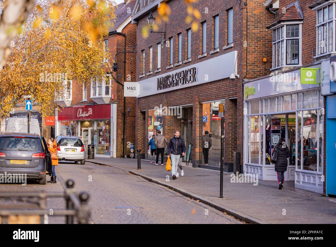 Bishop's Stortford, Hertfordshire, England, Großbritannien - Fotografie der Region Stockfoto