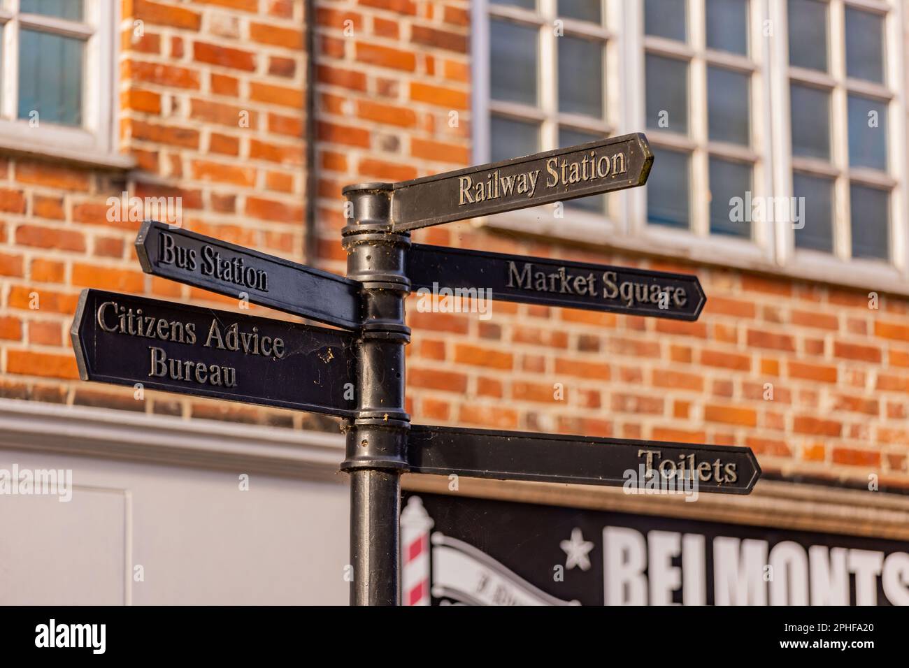 Bishop's Stortford, Hertfordshire, England, Großbritannien - Fotografie der Region Stockfoto