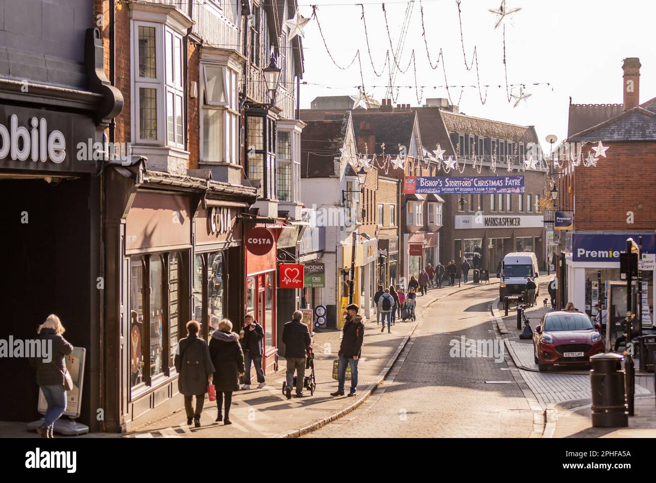 Bishop's Stortford, Hertfordshire, England, Großbritannien - Fotografie der Region Stockfoto