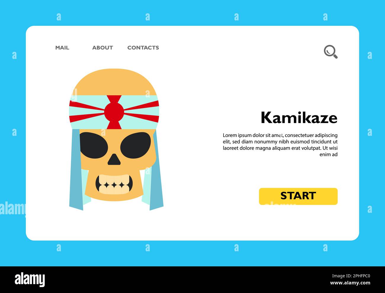 Symbol „Kamikaze-Vektor“ Stock Vektor