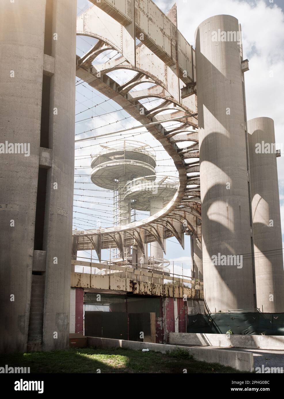 Der New York State Pavillon für die Weltausstellung 1964 in Flushing Meadows, Corona Park, Queens, New York City Stockfoto