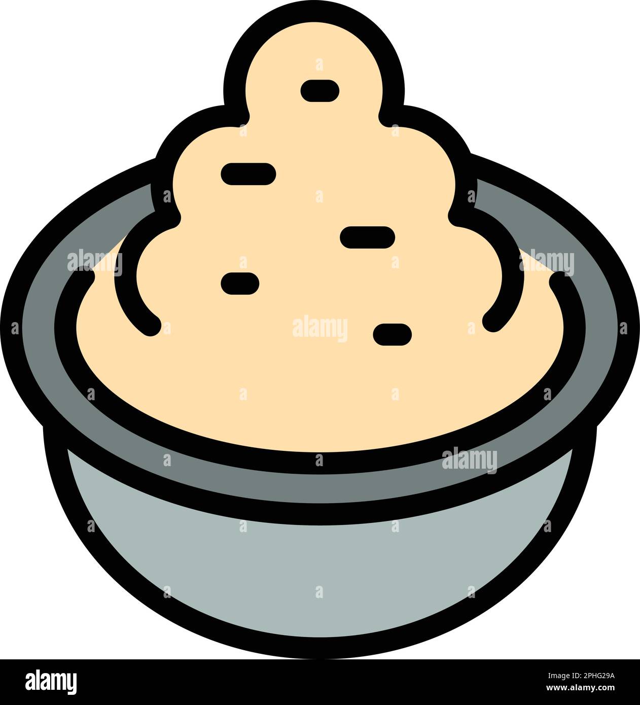 Wasabi-Geschmack-Symbol. Umriss-Aroma-Wasabi-Vektorsymbol für Webdesign isoliert auf weißem Hintergrund, flach Stock Vektor