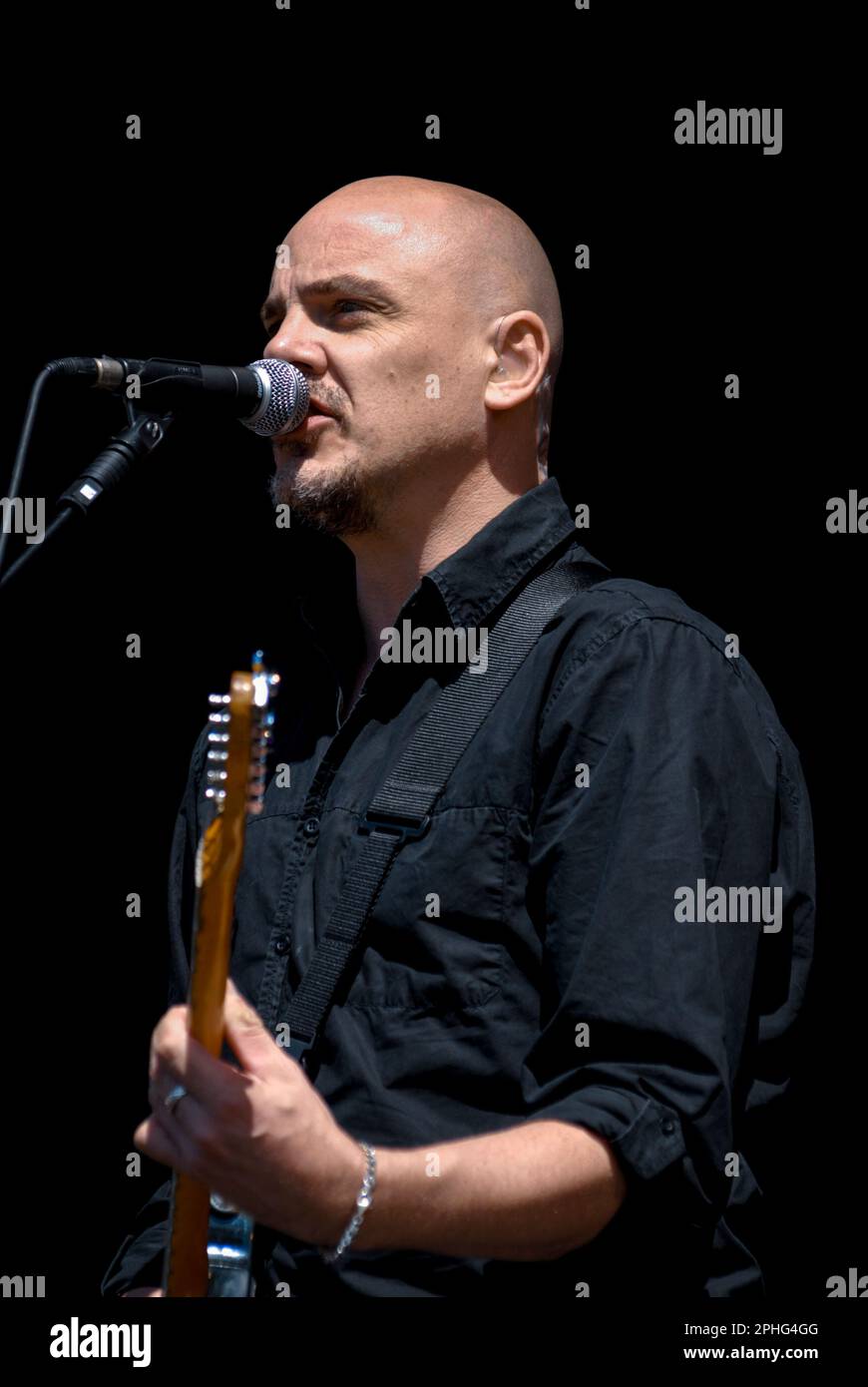 BAZ Warne - The Stranglers, V2008, Hylands Park, Chelmsford, Essex, Großbritannien - 17. August 2008 Stockfoto