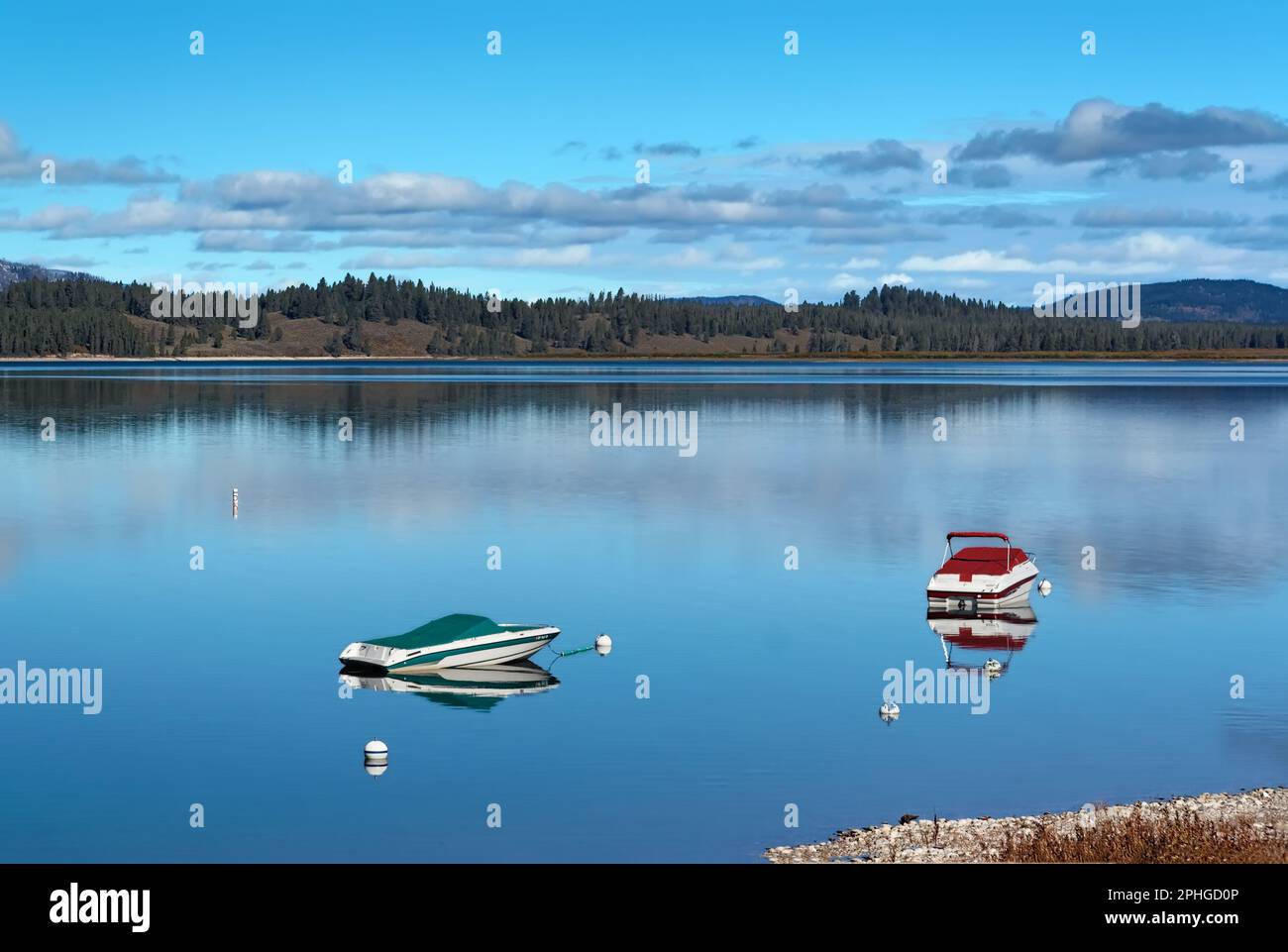 Jenny Lake im Grand Teton National Park, Wyoming, USA Stockfoto