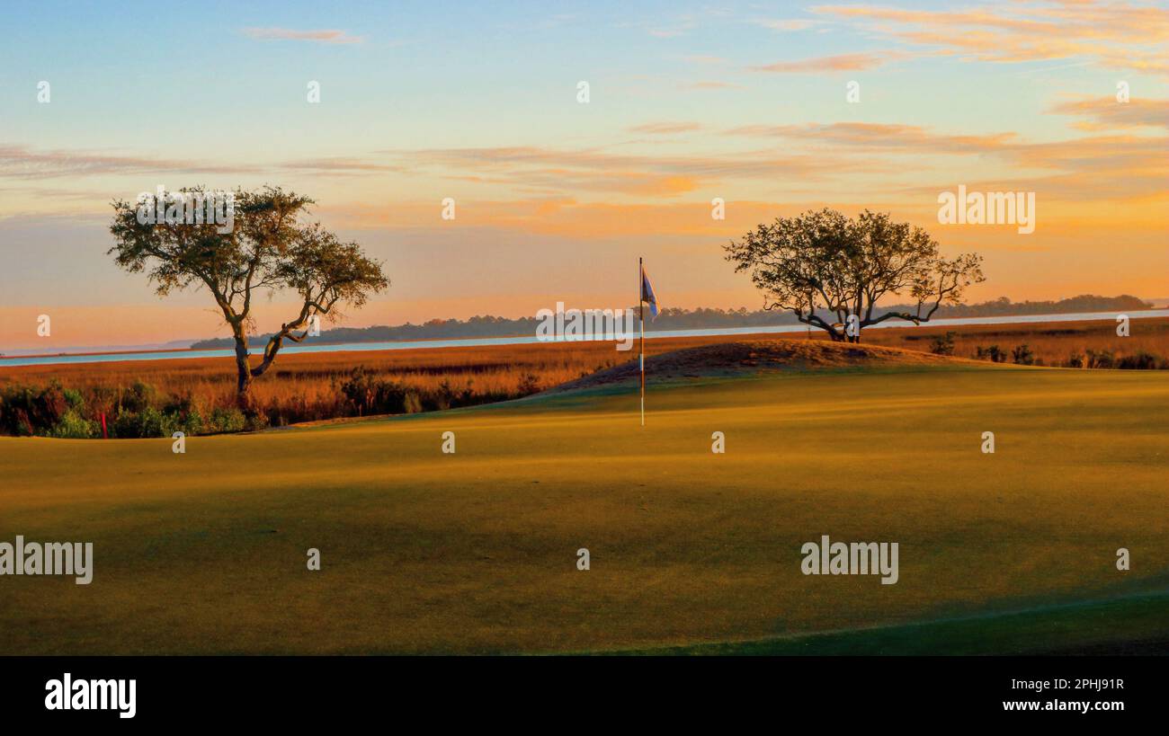 Low Country Morgens Stockfoto