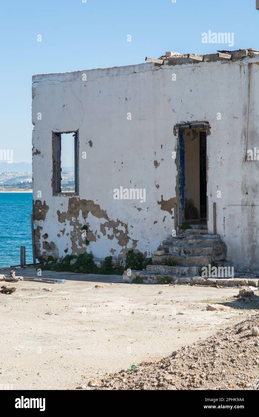 Verlassenes Haus Tyre Libanon Naher Osten Stockfoto