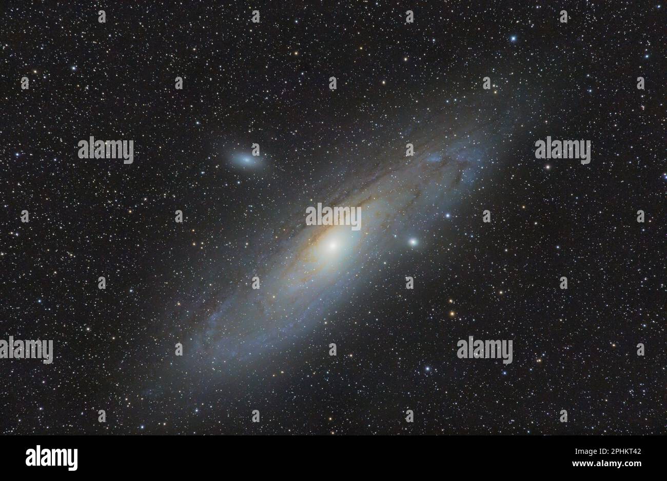 Andromeda Galaxie, M31 Stockfoto