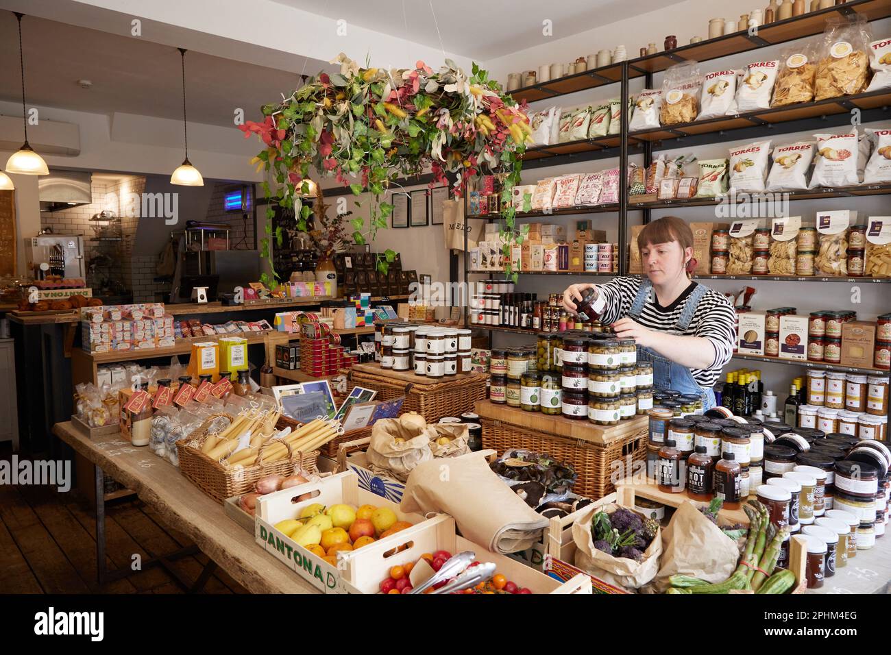 Marmelo ist ein nachhaltiges Catering-Unternehmen und ein Großhandelsgeschäft auf der Francis Road, Leyton, East London, England, Großbritannien. Stockfoto