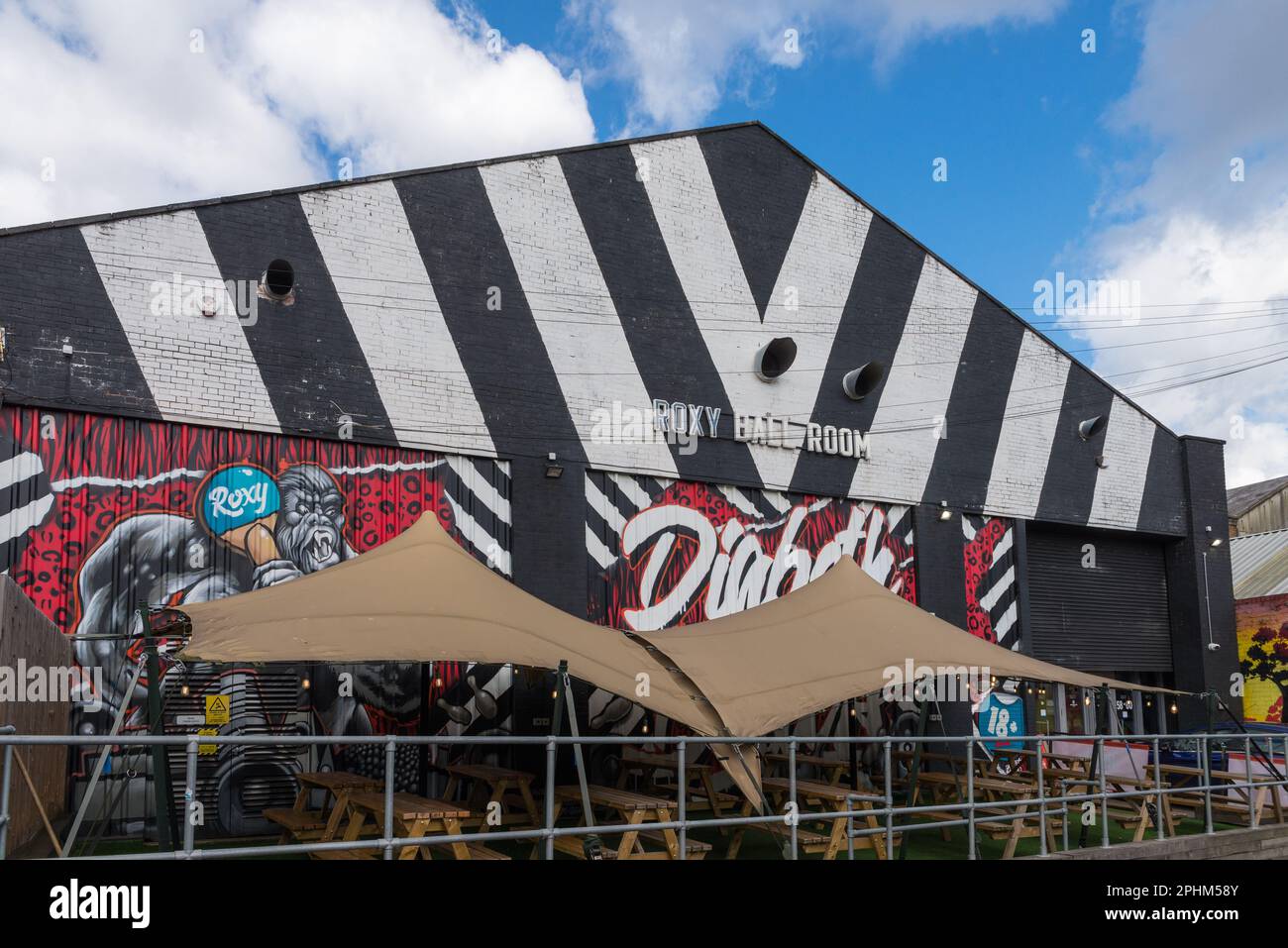 Veranstaltungsort des Roxy Ball Room in der Heath Mill Lane in Digbeth, Birmingham Stockfoto