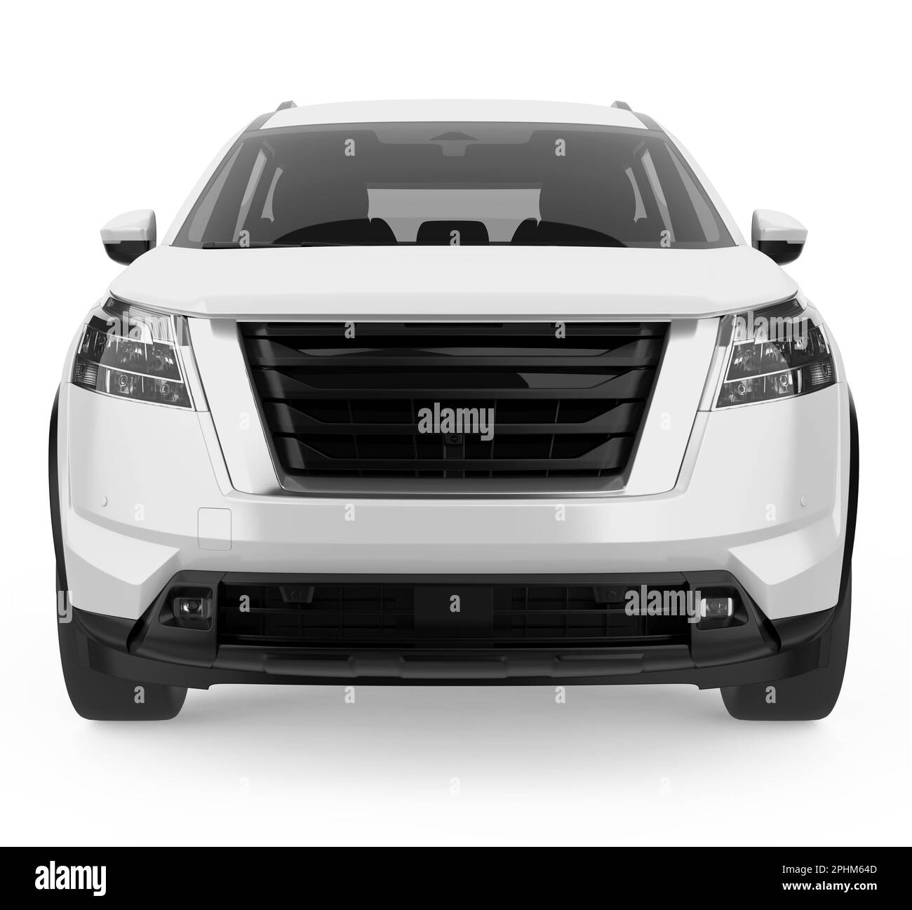 SUV-Auto isoliert Stockfoto