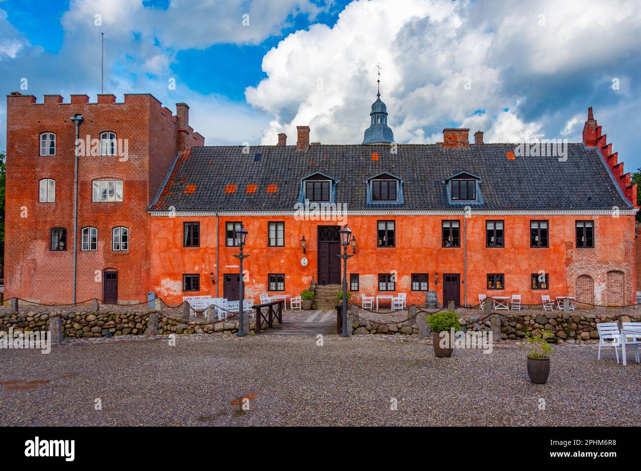 Broholm Slot Castle in Dänemark. Stockfoto