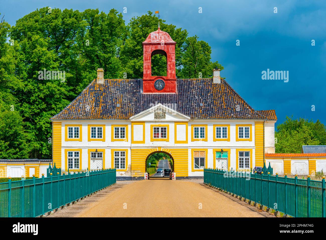 Valdemars Slot in Dänemark an einem Sommertag. Stockfoto
