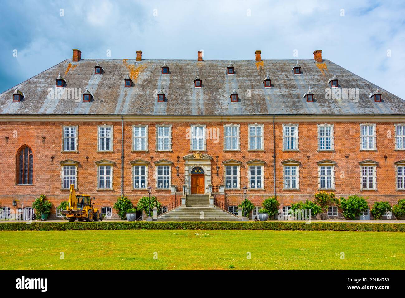 Valdemars Slot in Dänemark an einem Sommertag. Stockfoto