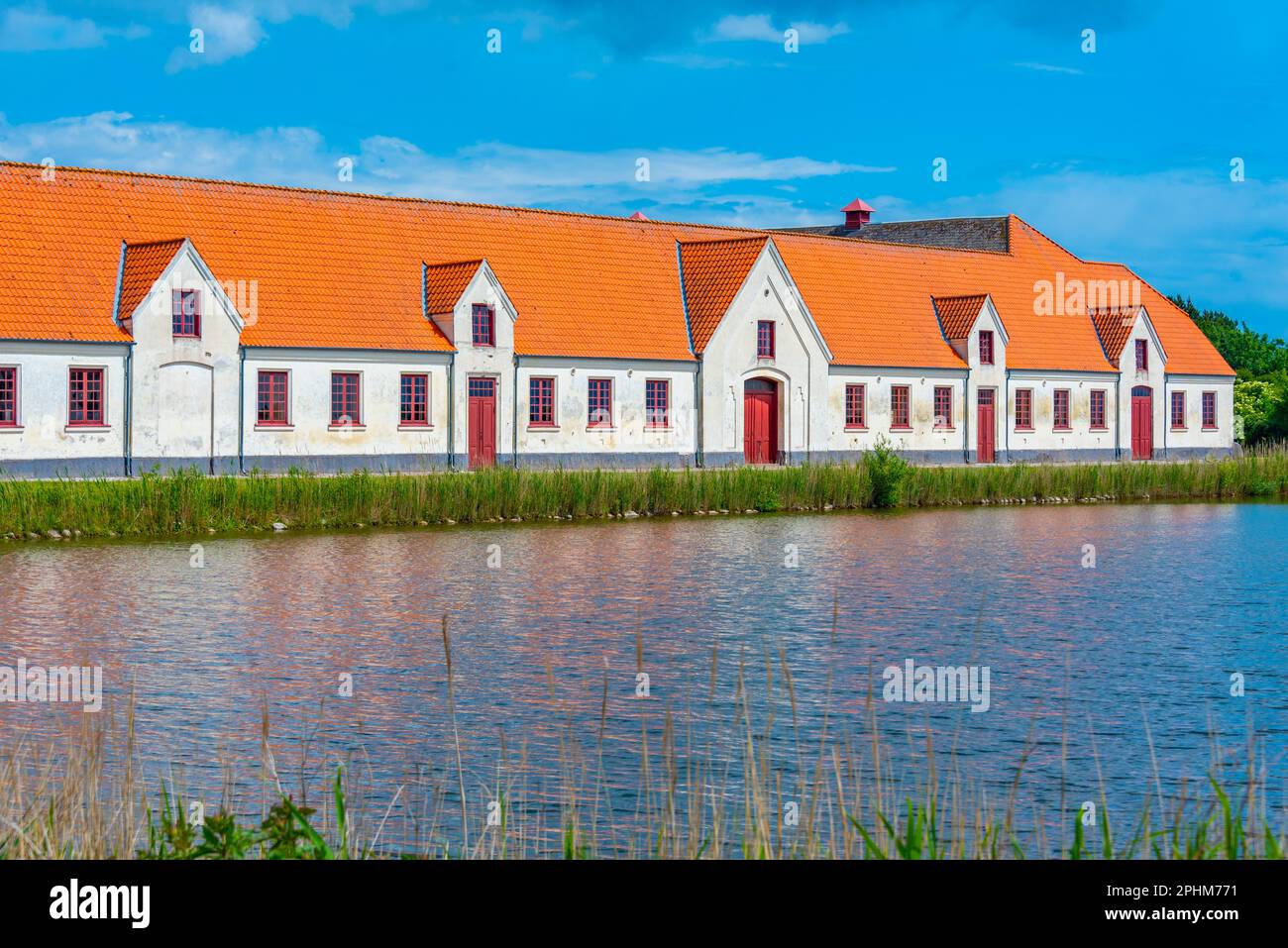 Valdemars Slot in Dänemark an einem Sommertag. Stockfoto