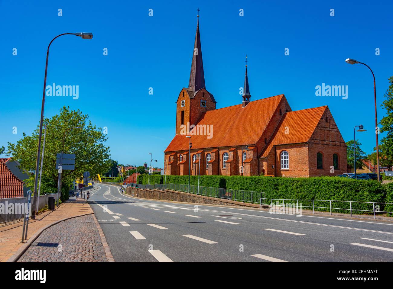 Kirche Saint-Marie in der dänischen Stadt Sonderborg. Stockfoto