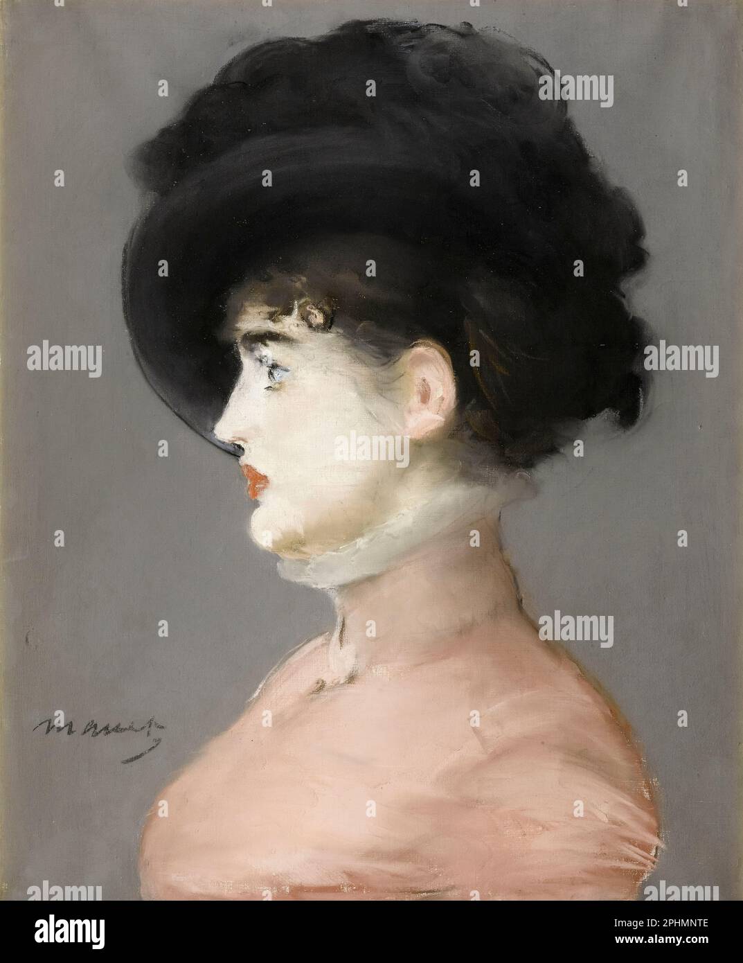 Irma Brunner, Porträtmalerei in Pastellfarben von Edouard Manet, ca. 1880 Stockfoto