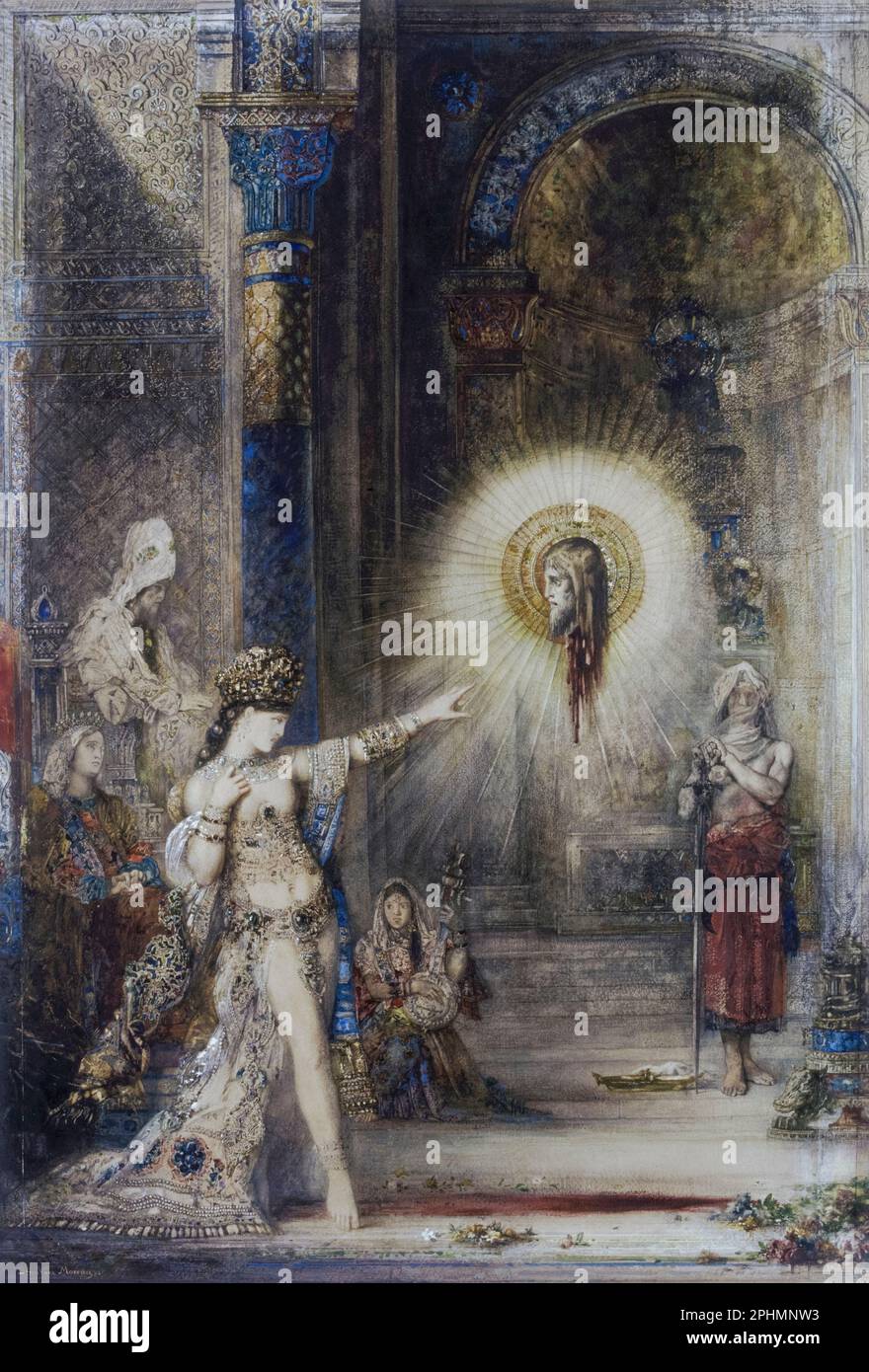 Gustave Moreau, die Erscheinung, Aquarellmalerei, ca. 1876 Stockfoto