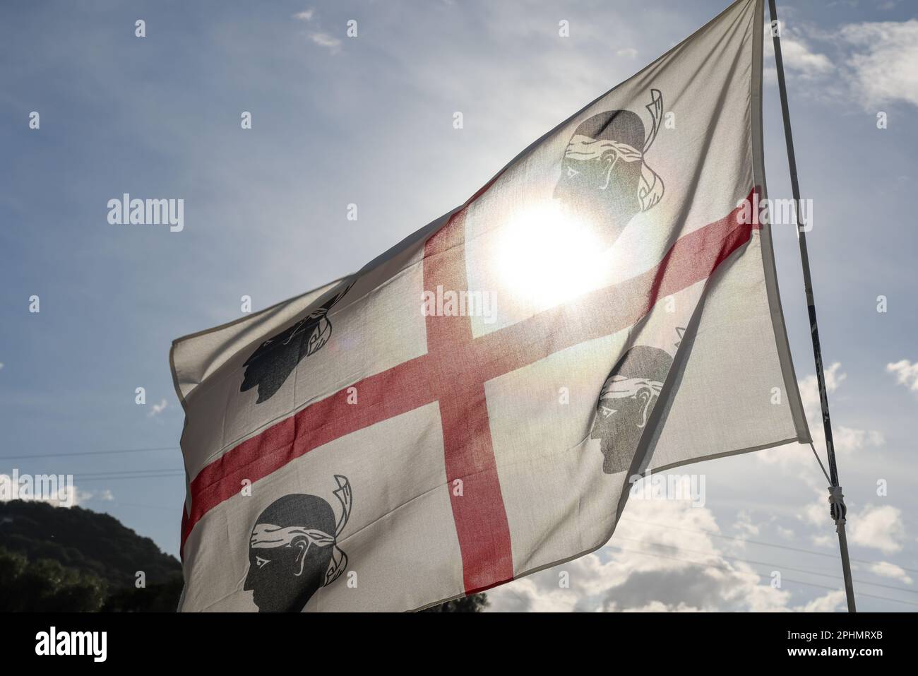 Sardinien, Flagge Der Region, Italienische Republik, Vektorgrafik Stock-Vektorgrafik