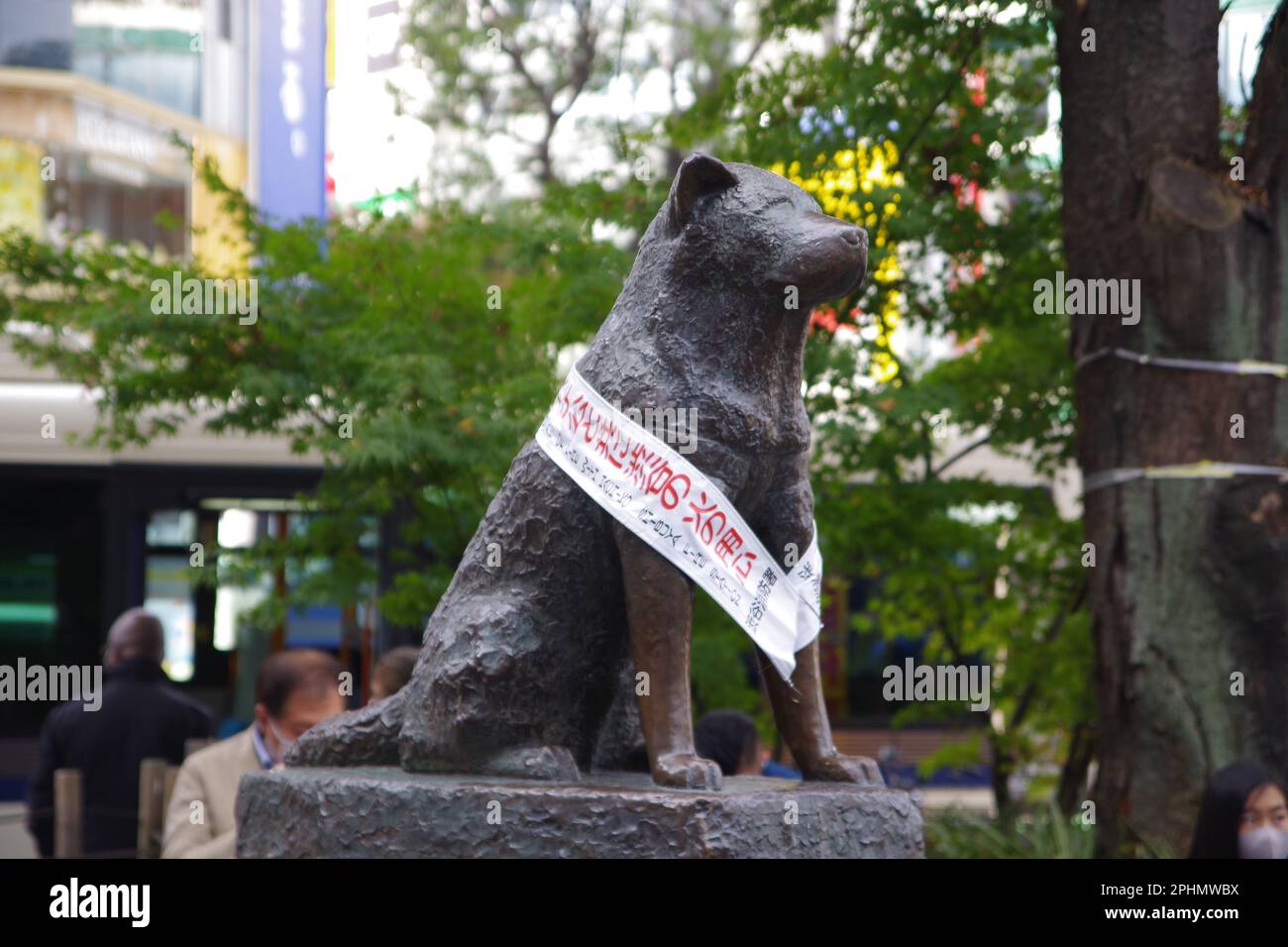 Hachiko-Statue, Shibuya, Tokio Stockfoto