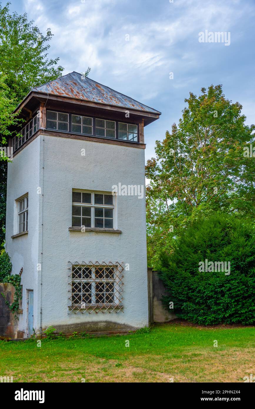 Gebäude im KZ Dachau in Deutschland. Stockfoto