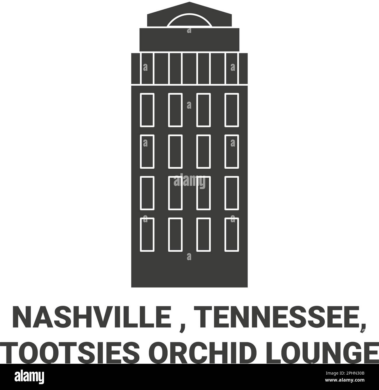 USA, Nashville, Tennessee, Tootsies Orchid Lounge Stock Vektor