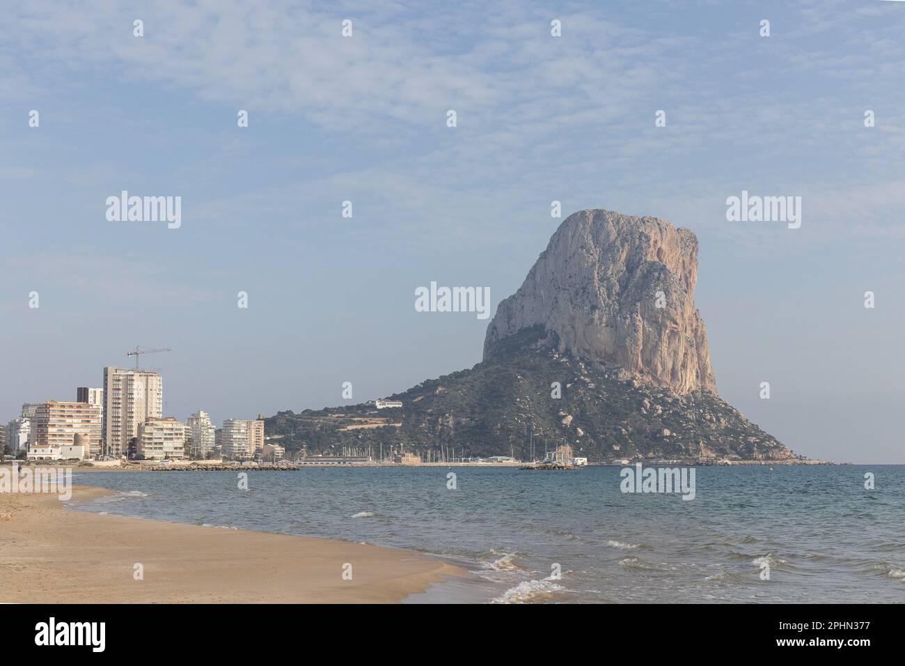Penyal d'IFAC in Calpe, Spanien. Stockfoto